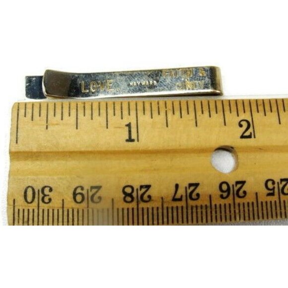 Hayward Engraved "AJ" Tie Bar Shirt Dress Vintage Back Engraved - Picture 5 of 9